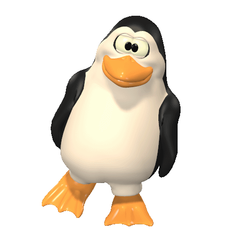penguin waddling